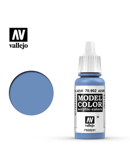 Vallejo Model Color 17 ml: Azul azur  - 1