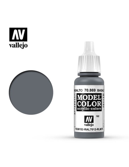 Vallejo Model Color 17 ml: gris basalto  - 1