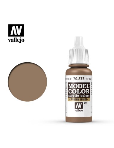 Vallejo Model Color 17 ml: marrón beige  - 1