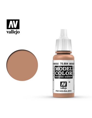 Vallejo Model Color 17 ml: Rojo beige