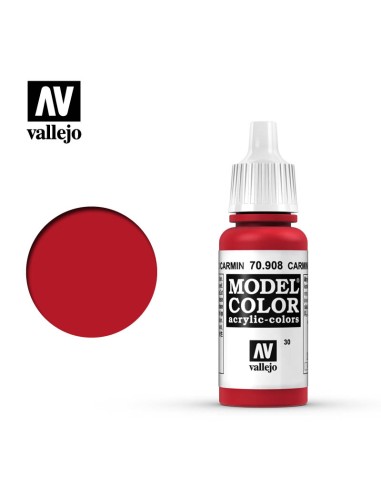 Vallejo Model Color 17ml: Rojo Carmín