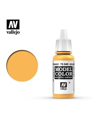 Vallejo Model Color 17 ml: Amarillo dorado