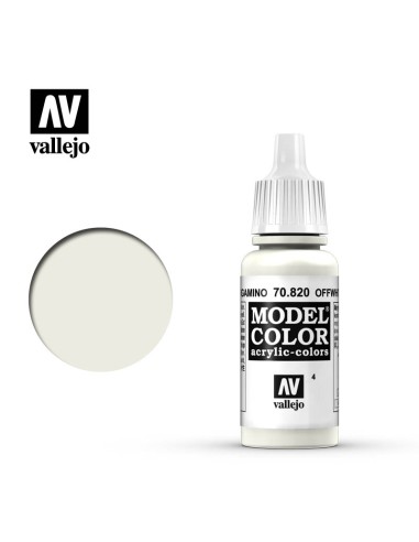 Vallejo Model Color 17 ml: Blanco pergamino