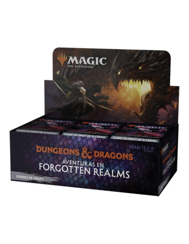 Magic: Aventuras en Reinos olvidados caja sobres de draft