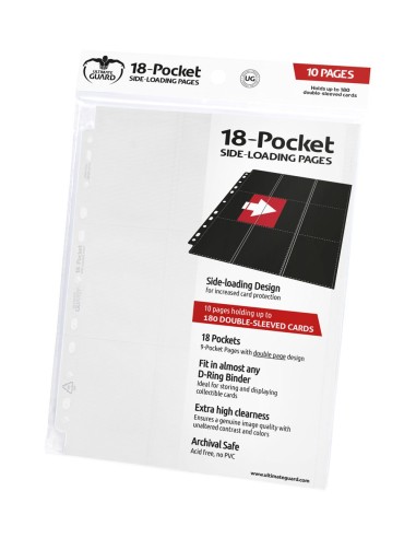 Hojas para archivador (10 unidades) 18-Pocket Side-Loading B