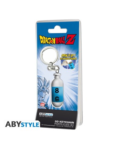 DRAGON BALL Z 3D Keychain Blue Plastic Capsule