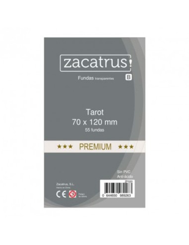 FUNDAS ZACATRUS TAROT PREMIUM (70X120MM) (50uds)