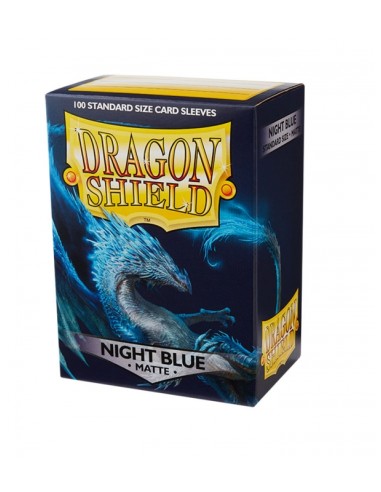 Fundas Standard Matte Azul Oscuro (100 fundas) Dragon Shield.