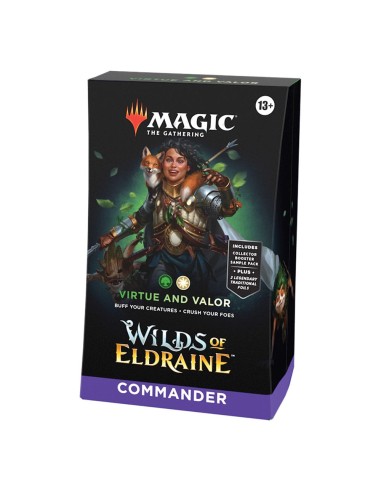 Magic the Gathering Wilds of Eldraine Mazo de Commander inglés: virtue and valor