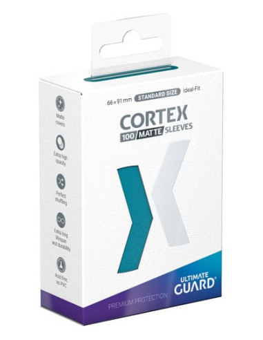 Ultimate Guard Cortex Sleeves Tamaño Estándar Gasolina Azul Mate (100)